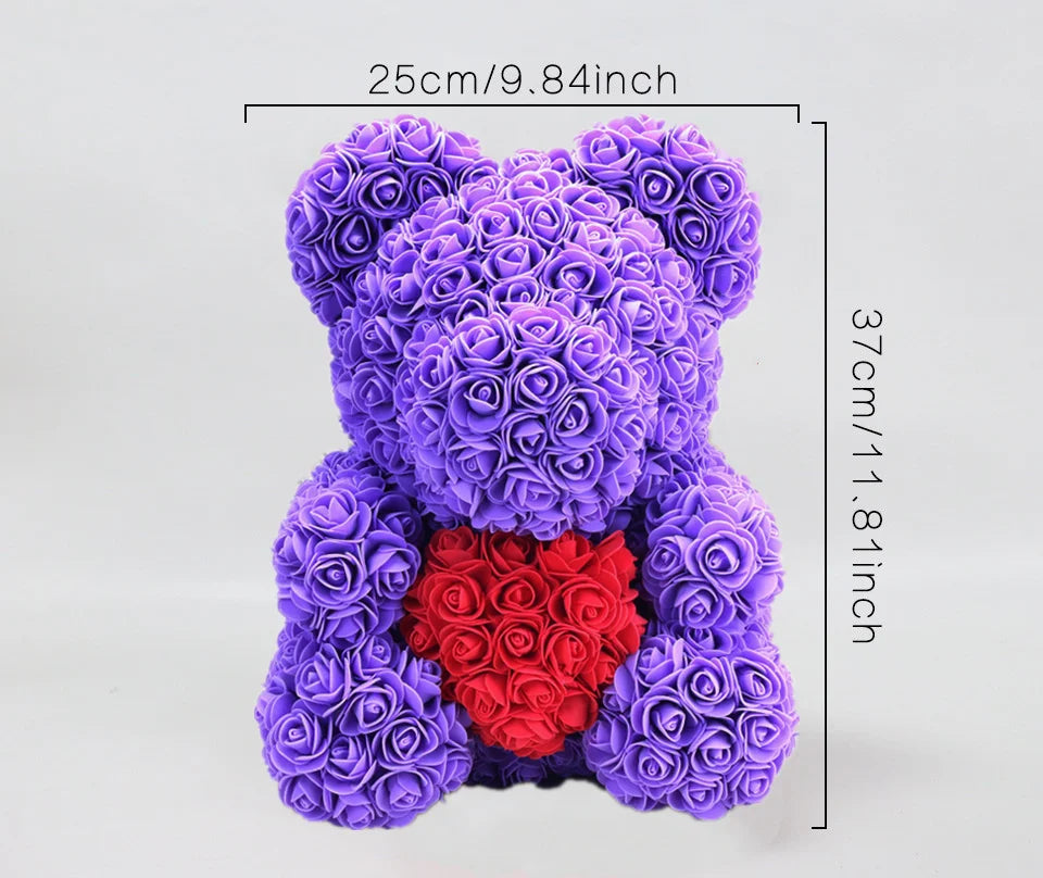 40cmDIYRose Bear Hot Valentine's Day Gift