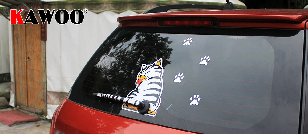 Tail Decal Wiper Animal Pattern