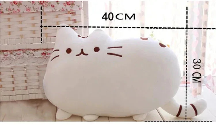 Kawaii Cat Pillow With Zipper Gray / Cat Skin With Zipper