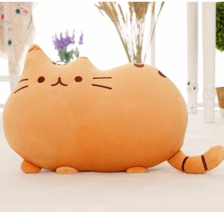 Kawaii Cat Pillow With Zipper Gray / Cat Skin With Zipper