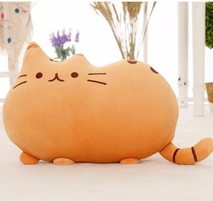 Kawaii Cat Pillow With Zipper Gray / Cat Skin With Zipper