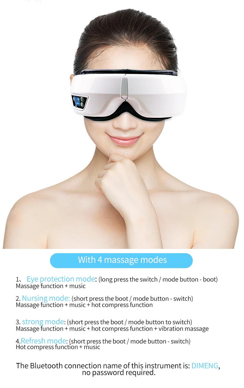 Eye Massager With Heat Smart Airbag Vibration