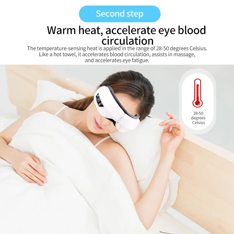 Eye Massager With Heat Smart Airbag Vibration