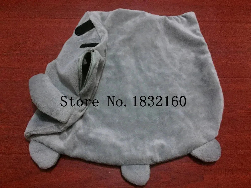 Kawaii Cat Pillow With Zipper Gray / Cat Skin With Zipper