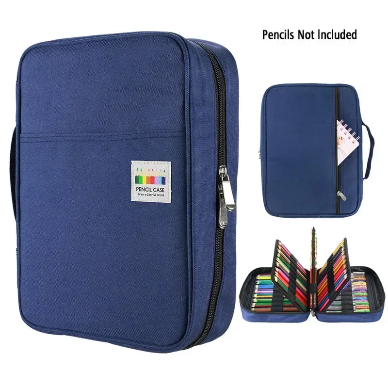 Pencil Bag Case Organizer blue