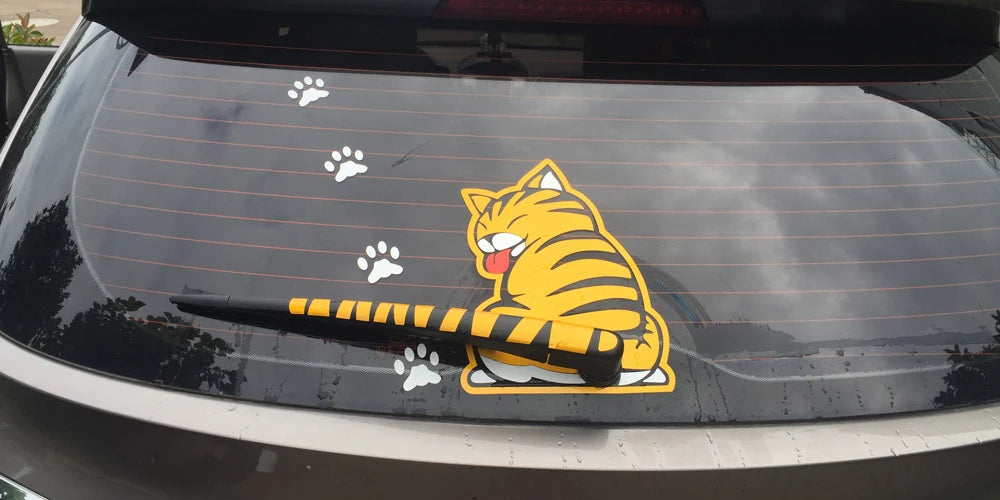 Tail Decal Wiper Animal Pattern