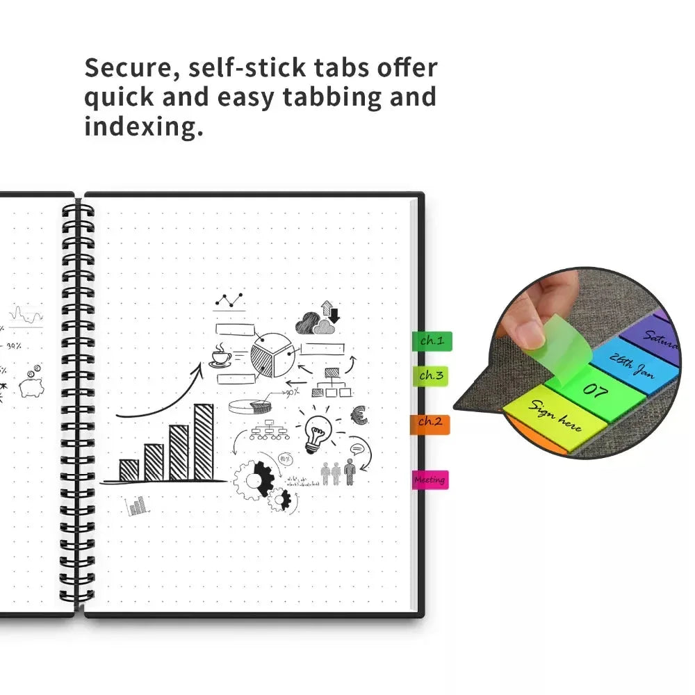 Erasable Wirebound Notebook A5-Dotted lined