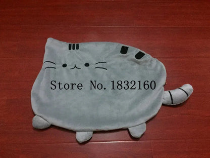 Kawaii Cat Pillow With Zipper Gray / Cat Skin With Zipper