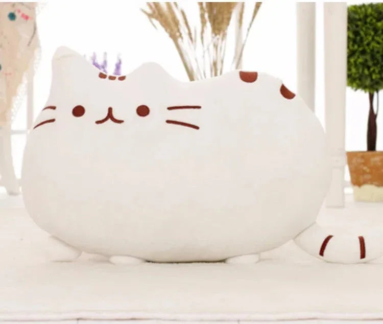 Kawaii Cat Pillow With Zipper Gray / Cat Skin With Zipper