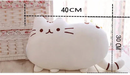 Kawaii Cat Pillow With Zipper Gray / Cat Skin With Zipper