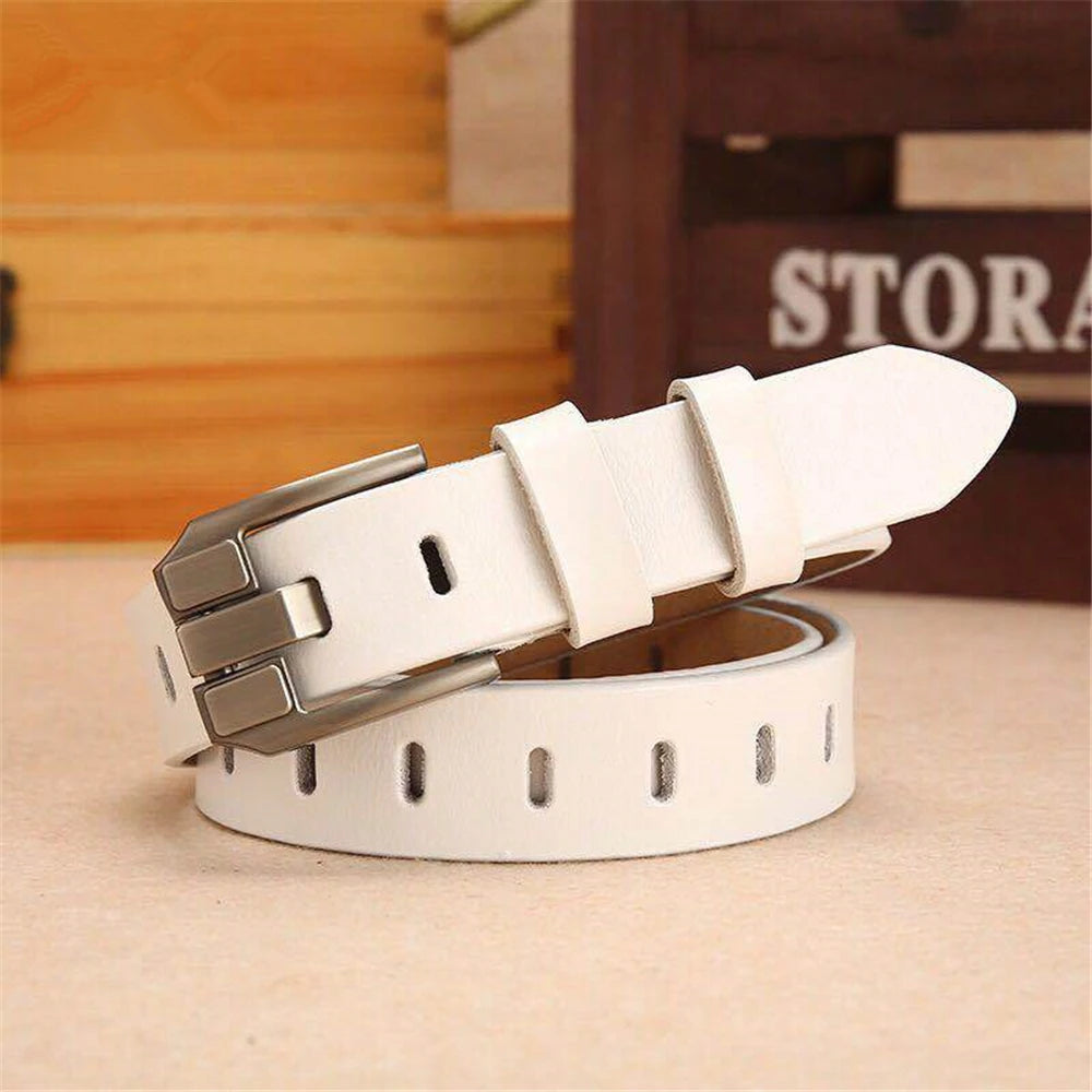 Leather Cowskin High Quality Solid Ladies Belt