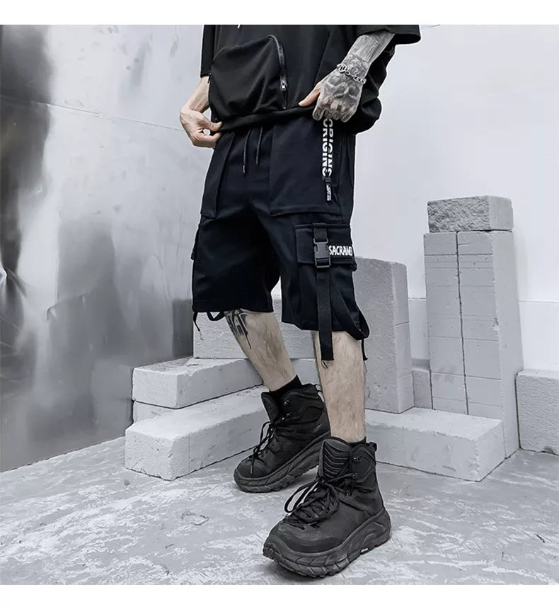 Men Shorts Hip Hop Punk Streetwear