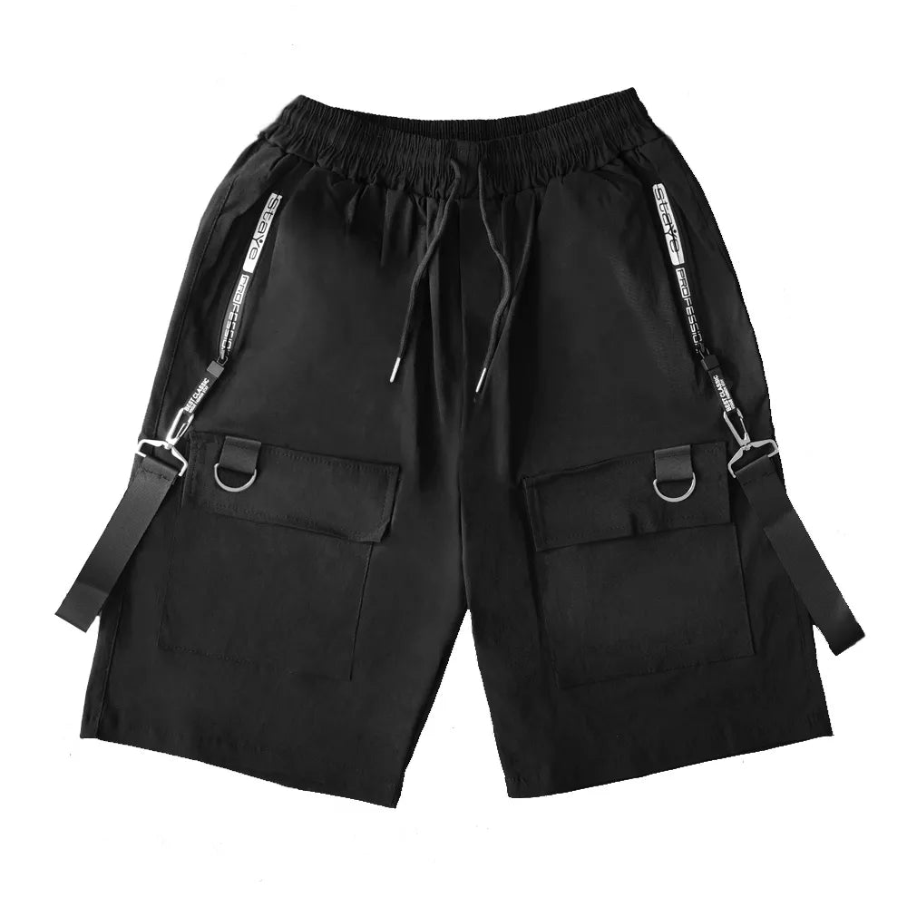 Men Shorts Hip Hop Punk Streetwear