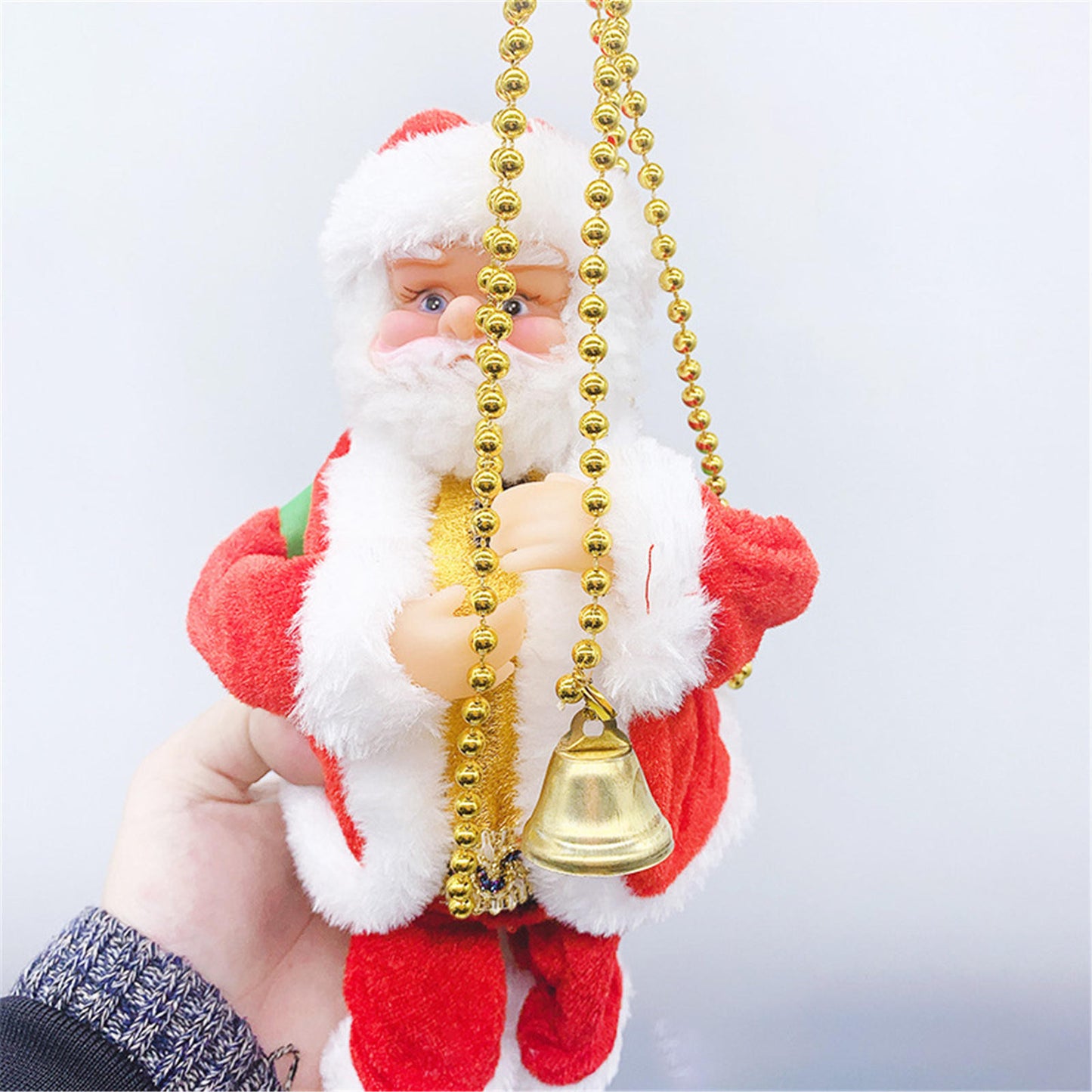Electric Climbing Santa Claus Decoration – Animated Christmas Ornament A / United States