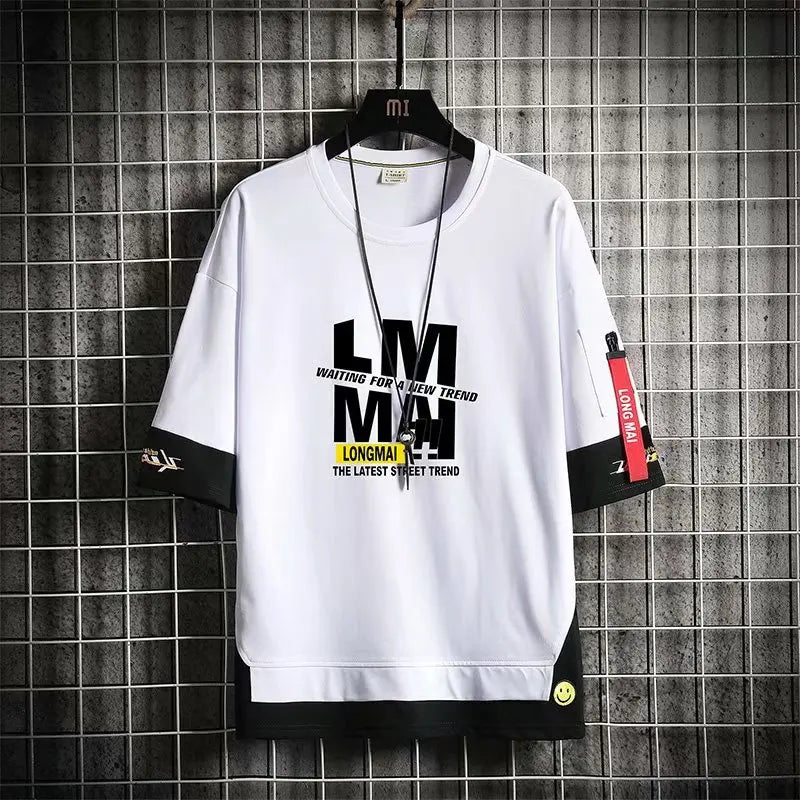 Casual Men Clothing Print Graphic T Shirts Men