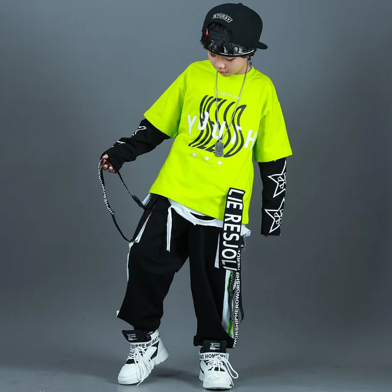 Kids Fashion Hip Hop Clothing Oversize