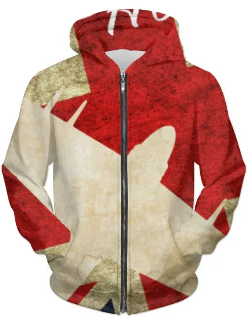 Hawker Typhoon Vintage WW2 UNISEX ZIP HOODIE 2X-Large