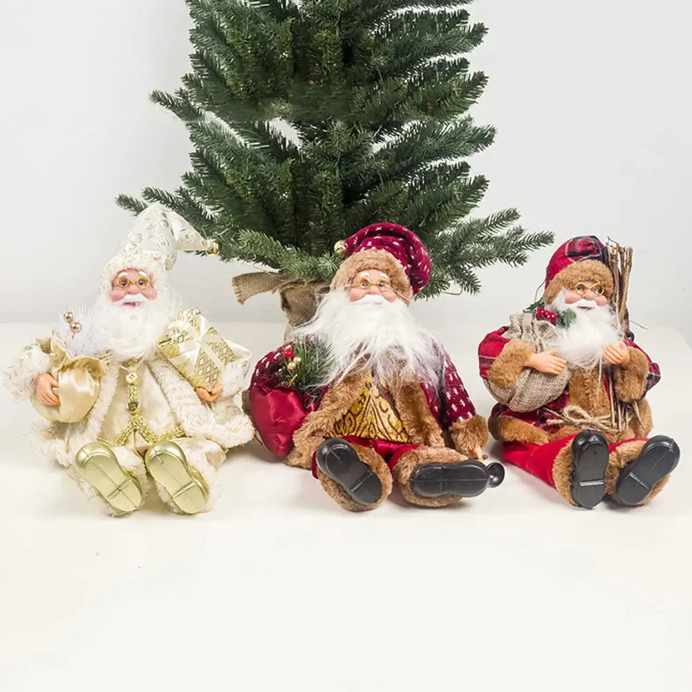 Portable Lifelike Santa Claus Figurine Christmas Decoration As pictures / United States