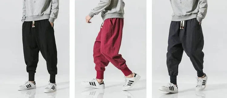 Elastic Men Streetwear Joggers 46Navy / US S