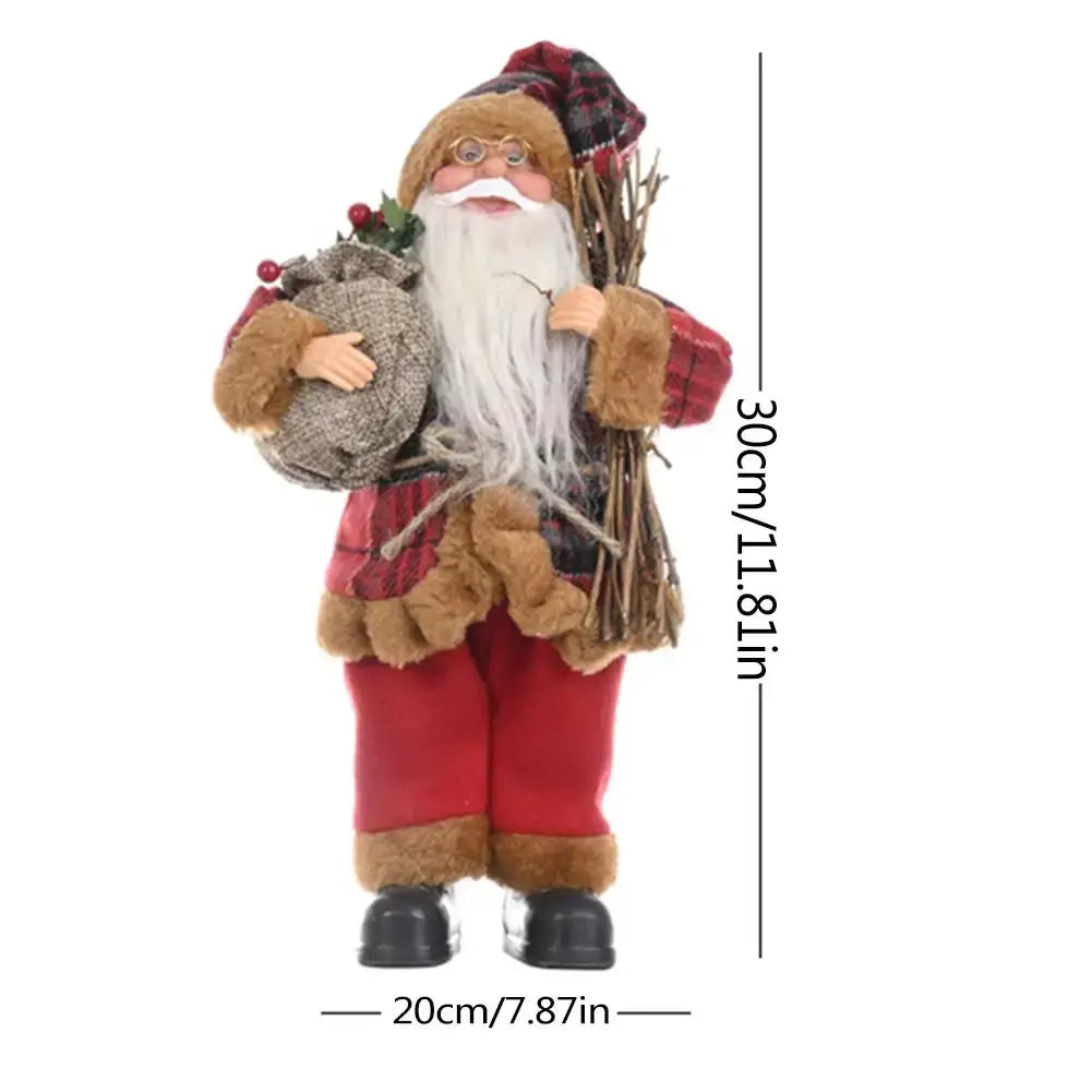 Portable Lifelike Santa Claus Figurine Christmas Decoration As pictures / United States