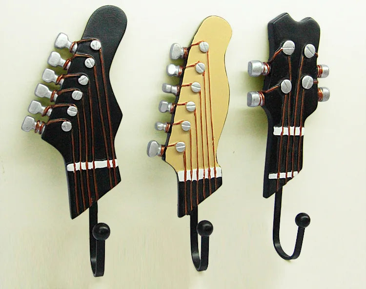 Retro 3 Pcs/Set Guitar Heads  Hooks