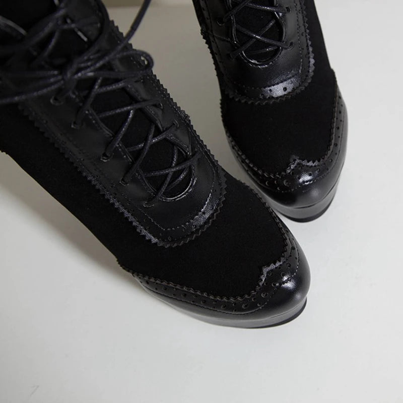 Ankle Boots Zip Lace