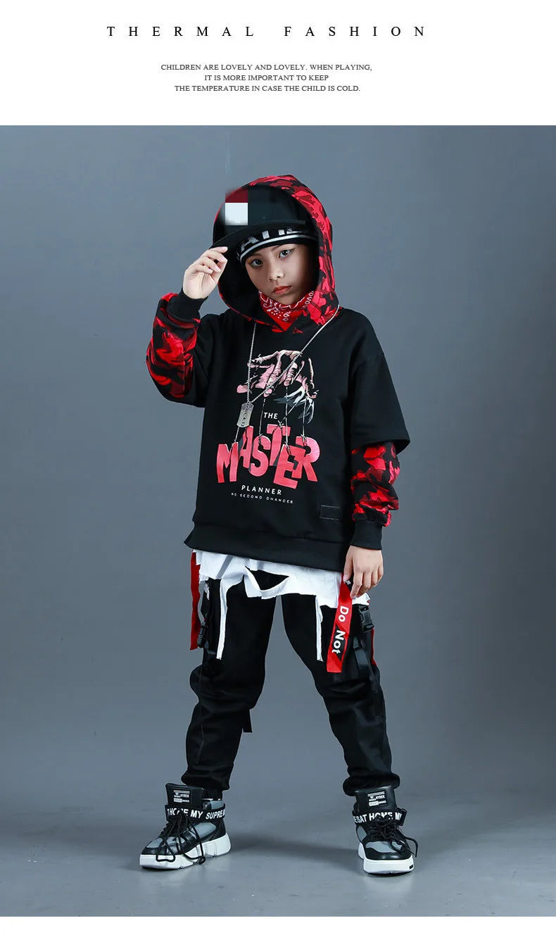 Kids Fashion Hip Hop Clothing Oversize