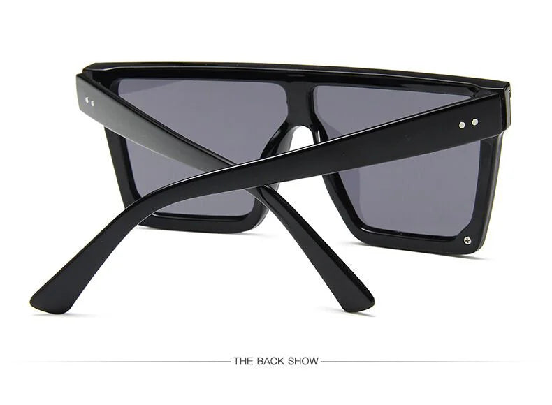 Black Fashion Square Sun Glasses Male