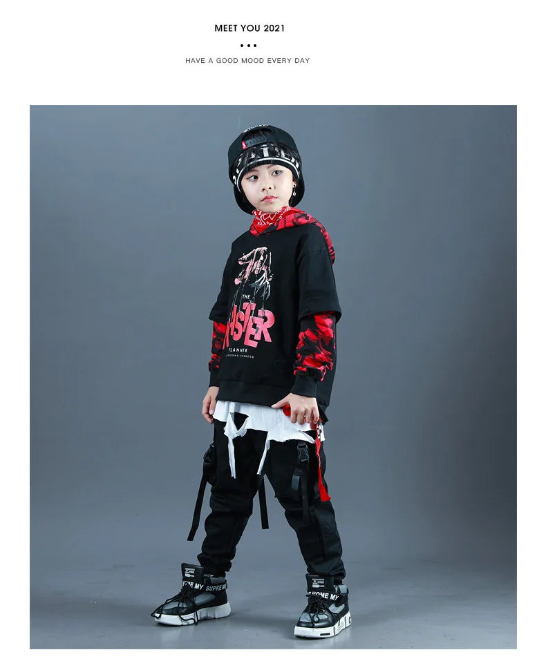 Kids Fashion Hip Hop Clothing Oversize