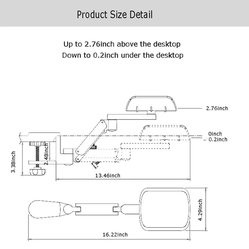 Metal Arm Rest WrisT Support Home Office