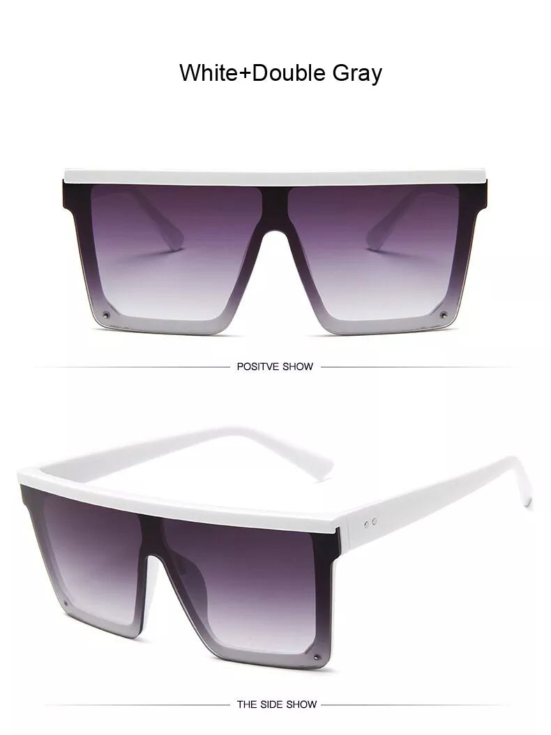 Black Fashion Square Sun Glasses Male