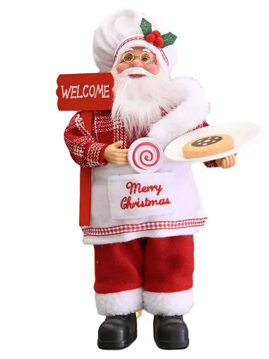 Portable Lifelike Santa Claus Figurine Christmas Decoration As pictures / United States
