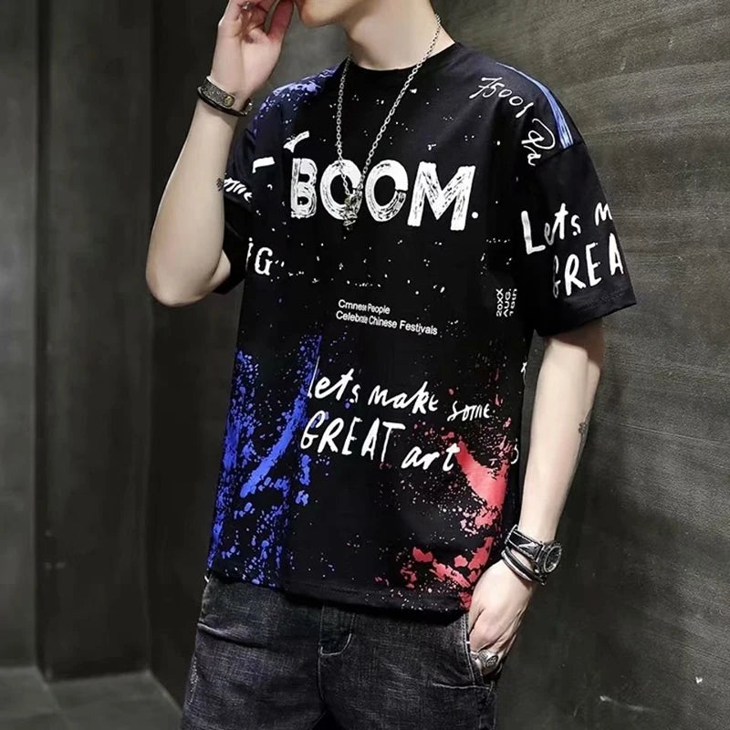 Men Clothing Streetwear Trend T Shirt