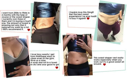 Women's Heat Trapping Vest Sweat Sauna Body Shaper Hot Corset Fat Burner Blue / 4XL-5XL / United States