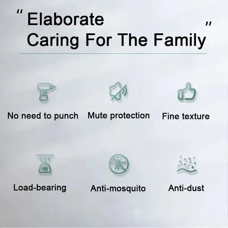 Magnetic Screen Door Black / 80X210CM