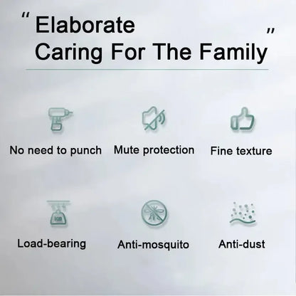 Magnetic Screen Door Black / 80X210CM