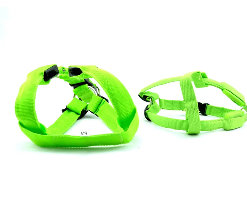 USB Rechargeable Luminous Dog Harness