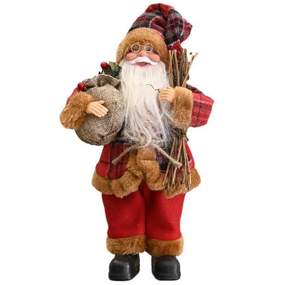 Portable Lifelike Santa Claus Figurine Christmas Decoration As pictures 1 / United States