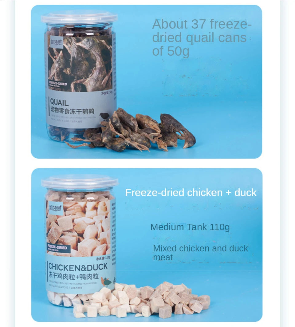 Pet snacks canned freeze-dried