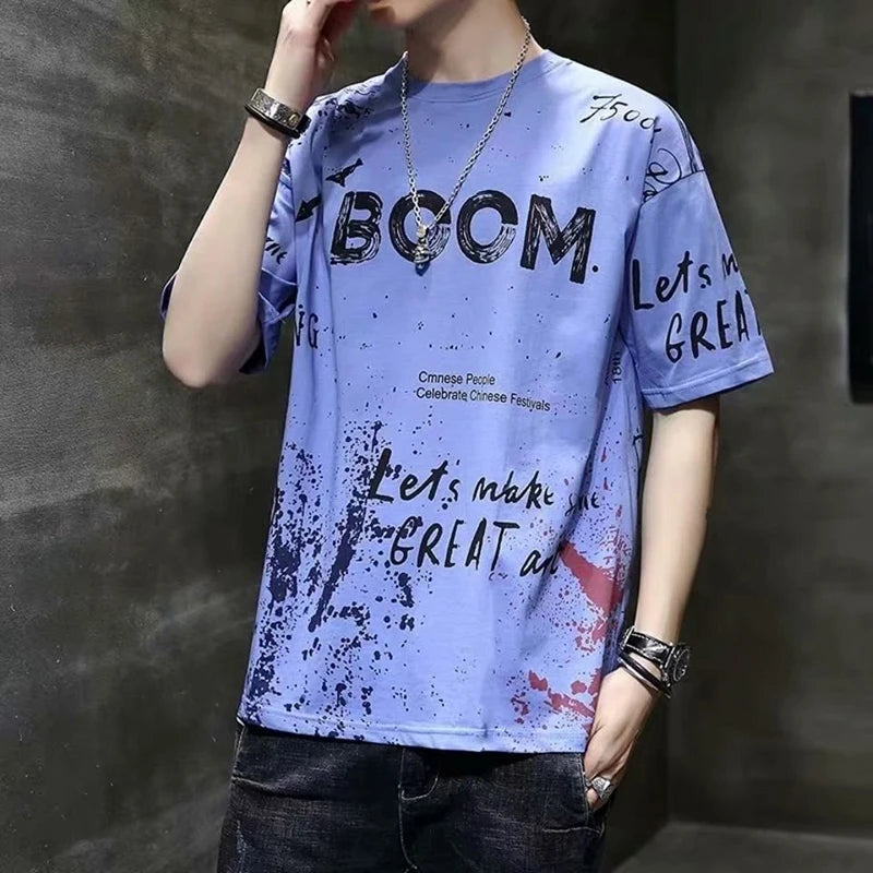 Men Clothing Streetwear Trend T Shirt