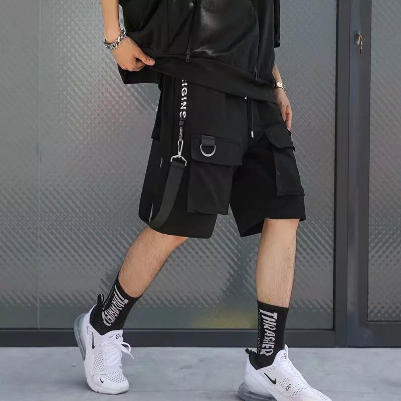 Men Shorts Hip Hop Punk Streetwear