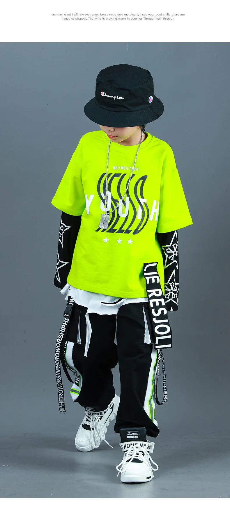 Kids Fashion Hip Hop Clothing Oversize