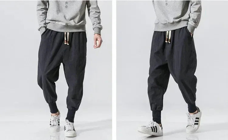 Elastic Men Streetwear Joggers 46Navy / US S