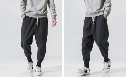 Elastic Men Streetwear Joggers 46Navy / US S