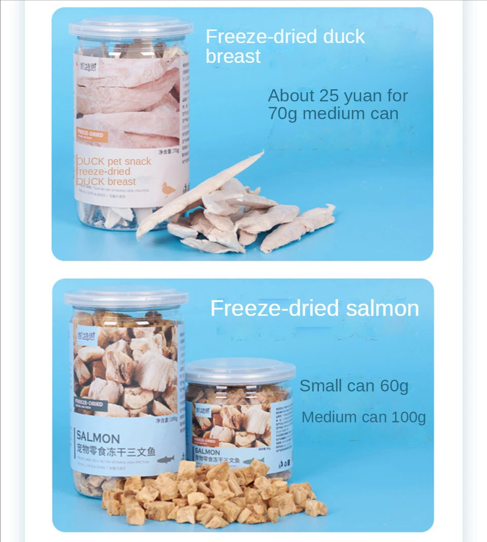 Pet snacks canned freeze-dried