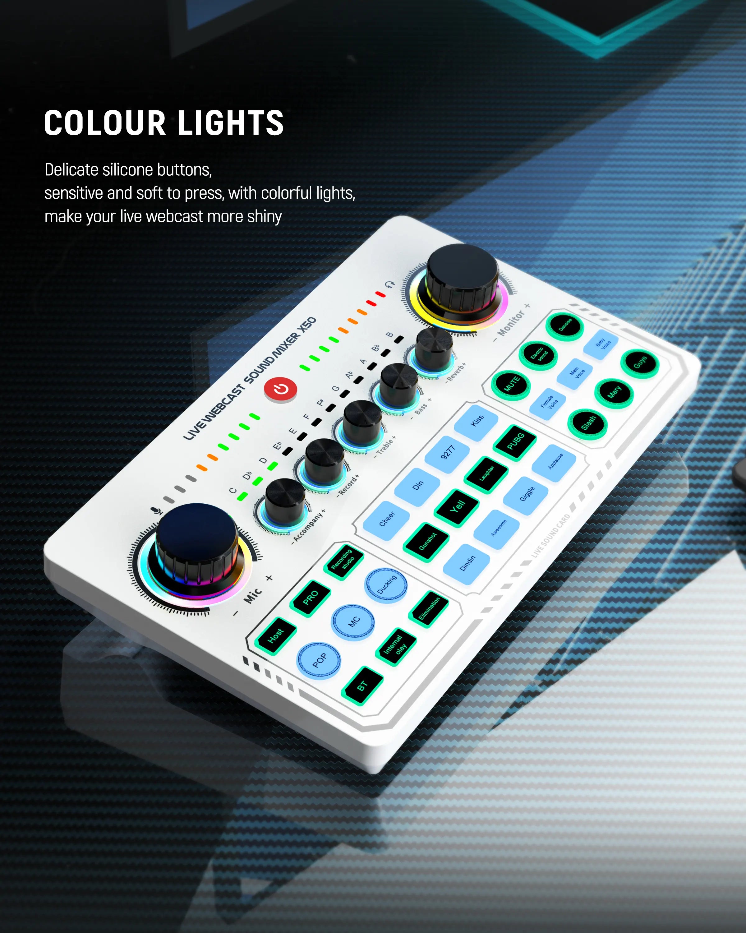 Broadcast Audio Mixer Interface for Living Games