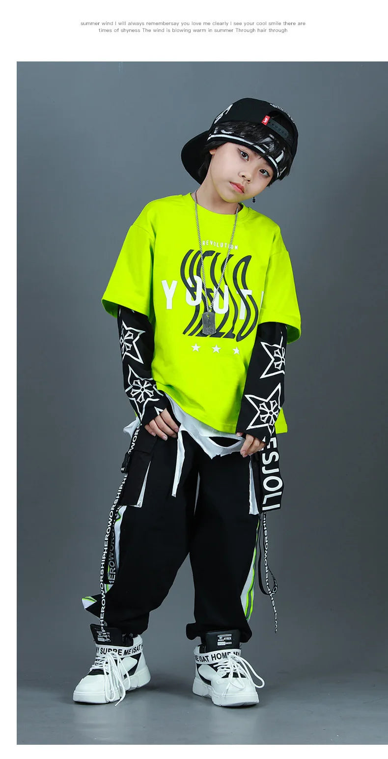 Kids Fashion Hip Hop Clothing Oversize