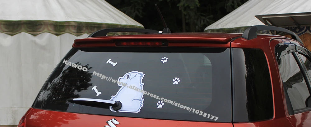 Tail Decal Wiper Animal Pattern