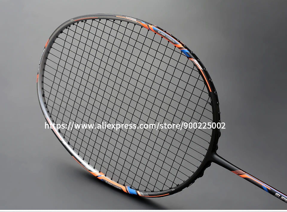 100% Full Carbon Fiber Strung Badminton Rackets