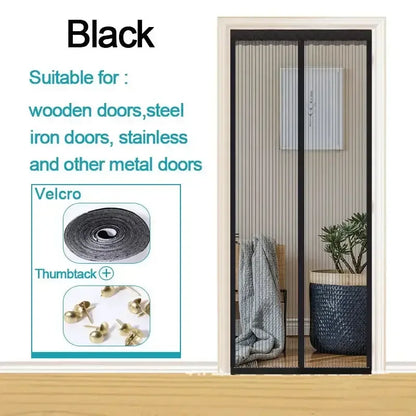 Magnetic Screen Door Black / 80X210CM